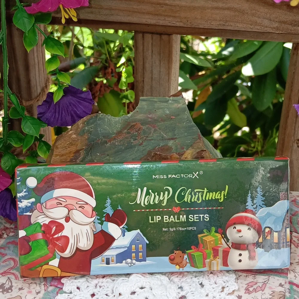 🆕️LAST 1🎅10 FESTIVE LIP BALM CHRISTMAS GIFT BOXED - MULTI~FLAVOR COLLECTION